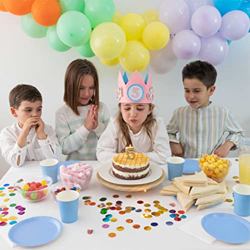 BONNYCO Unicorn Birthday Crown with Interchangeable Numbers 0-9