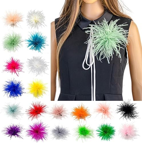 MVKZFE Pink Feather Brooch for Women Girls - Wedding & Party Decorations