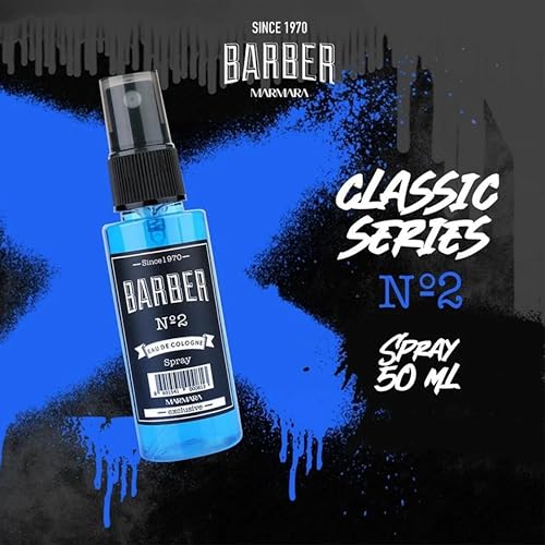 Marmara Barber Cologne - 50ml x 2 Bottles for Traditional Shaving & Grooming