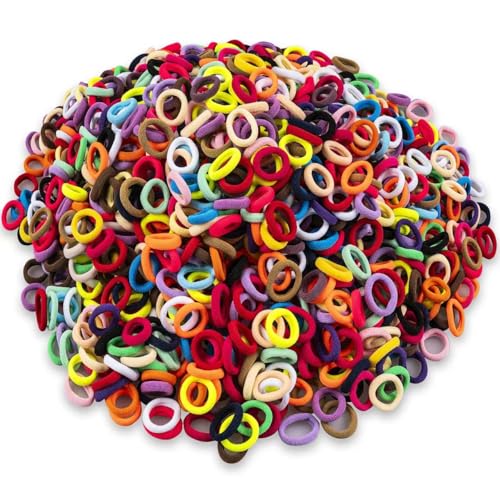 TVINLIK 400 PCS No Damage Baby Hair Ties – Soft Elastic Ponytail Holders
