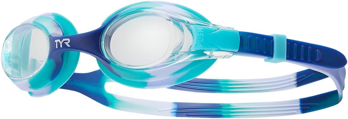 Swimple Tie-Dye Kids' Swim Goggles - Comfortable Fit & UV Protection | Adjustable Strap