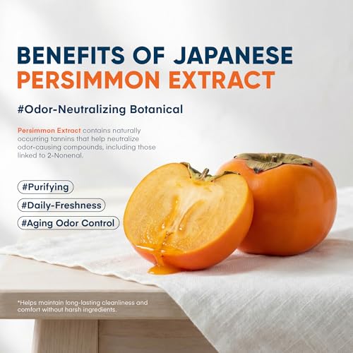 ProBliva Japanese Persimmon Deodorant Soap Bar for Body Odor - Natural Odor Neutralizer for Men & Women 2 Bars