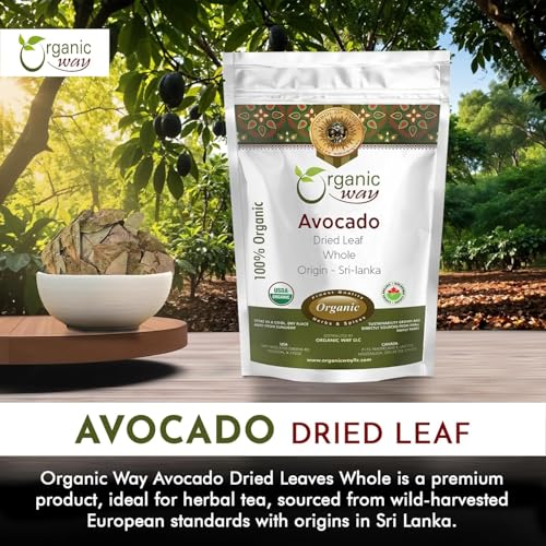 Organic Avocado Dried Leaves Herbal Tea - 2 Oz, USDA Organic