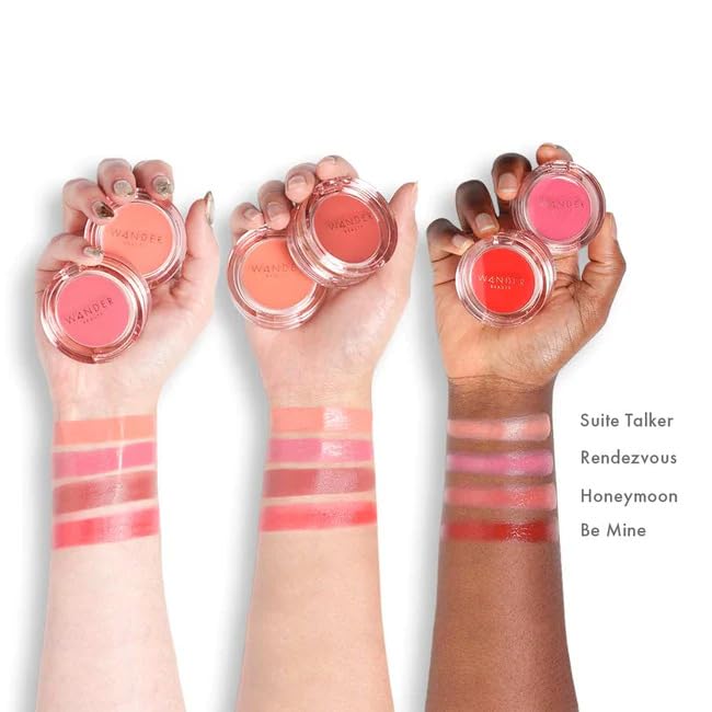 Wander Beauty Double Date Lip & Cheek - Be Mine/Swipe - 4-in-1 Balm