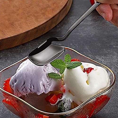 IQCWOOD 5.6 Inch Stainless Steel Espresso Spoons, Set of 6