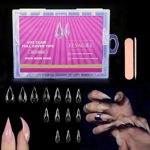 280Pcs Cat Claw Dual Forms for Poly Gel - 14 Size CatClaw_14size_280pcs