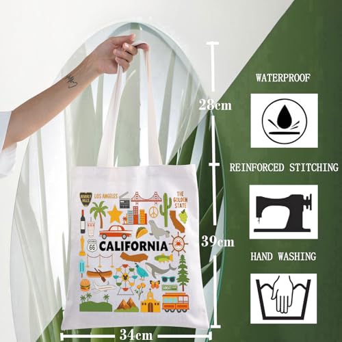 California Travel Tote Bag - Stylish Shopping & Grocery Bag