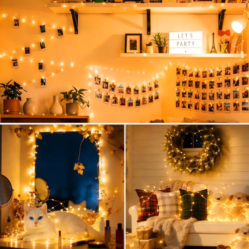 USB Fairy String Lights with Remote - 50 LED 16ft Waterproof