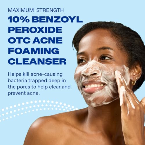 Differin Maximum Strength Acne Face Wash with 10% Benzoyl Peroxide, 5 oz