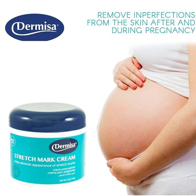 Dermisa Stretch Mark and Scar Cream with Cocoa Butter - 4 Oz