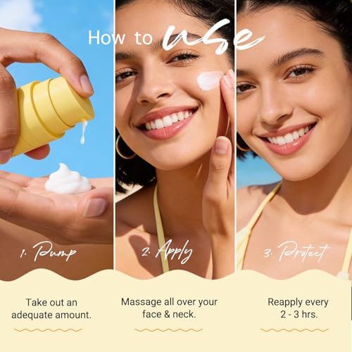 Aqualogica Glow+ Dewy Face Sunscreen SPF 50+ PA+++ with Vitamin C, 50g