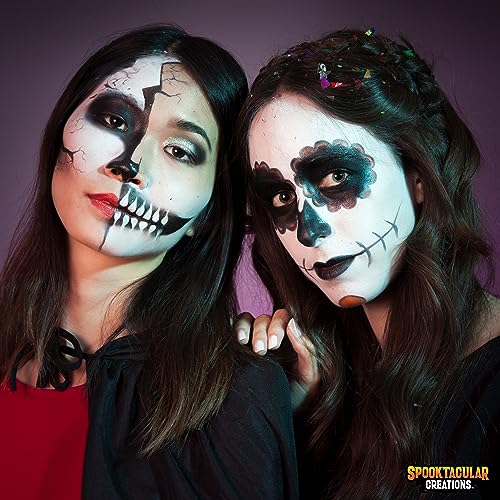 Spooktacular Creations Halloween Makeup Palette 3 Colors Multicolor Face Body Paint Waterproof Zombie Skeleton for Adult