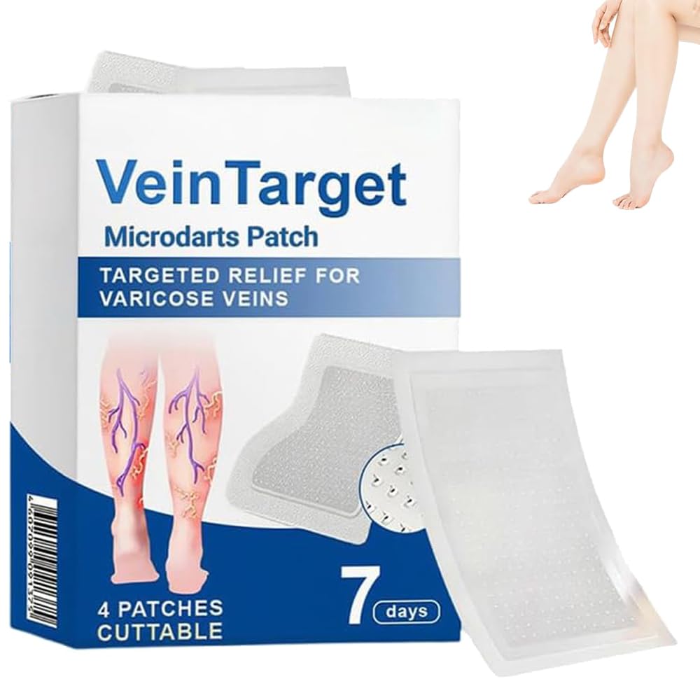 Vein Target Microdarts Patch - Effective Varicose Veins Treatment for Legs | Soothes Discomfort & Improves Circulation (1PC)