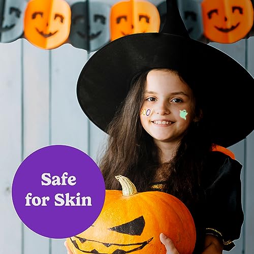 Glow in the Dark Halloween Tattoos for Kids - Waterproof Party Favors & Decorations