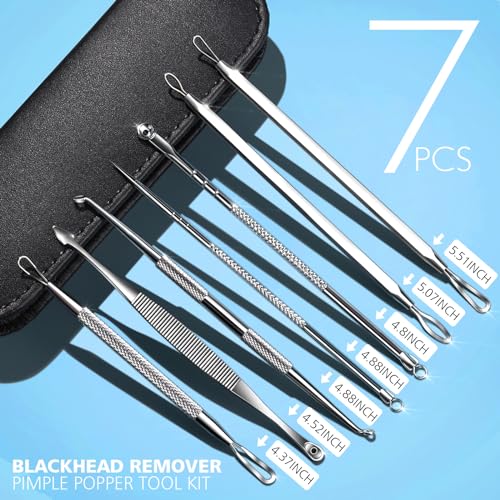 Teenitor 7-in-1 Pimple Popper Tool Kit - Blackhead & Acne Remover