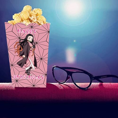 Demon Slayer Themed Popcorn Boxes - 24 Pack Party Supplies
