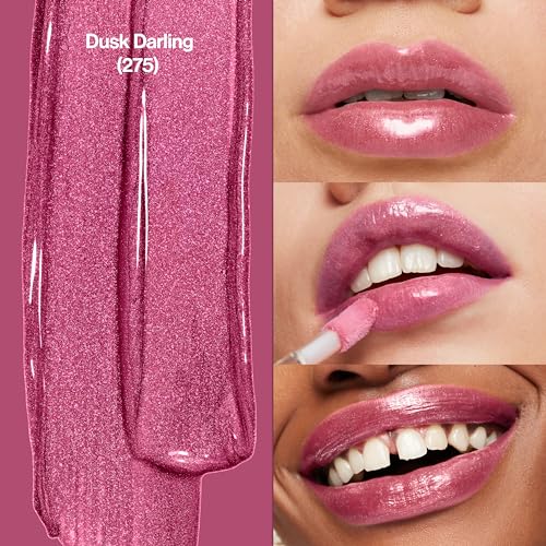 Revlon Super Lustrous Lip Gloss 275 Dusk Darling - Non-Sticky Hydrating Shine, 0.13 oz