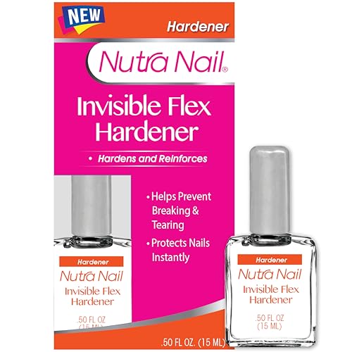 Nutra Nail Invisible Flex Nail Hardener – Flex-Shield Clear Base & Top Coat 0.5 fl oz