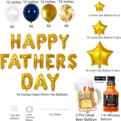 Happy Father's Day Balloon Set - 47 pcs Party Decoration Kit