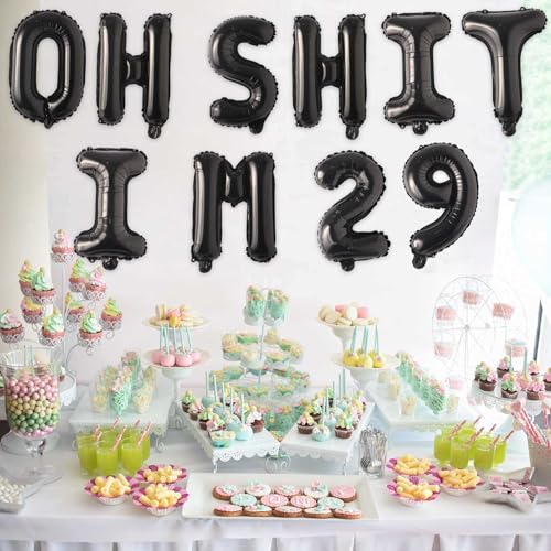 29th Birthday Balloons - Funny Latex Decorations for Party
