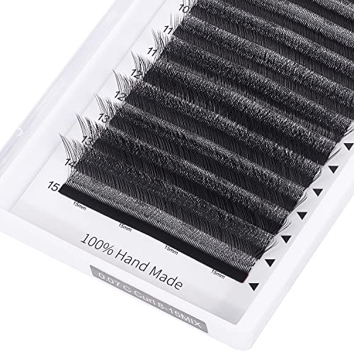 ACTROL 4D W 0.07mm D Curl Premade Eyelash Extensions 8-15mm