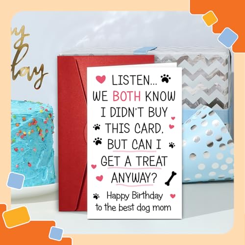 Funny Dog Mom Greeting Card - Heartfelt Gift for Dog Lovers