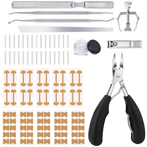 Ingrown Toenail Correction Kit with Nail Clippers & Care Gel - Foot Care Tools