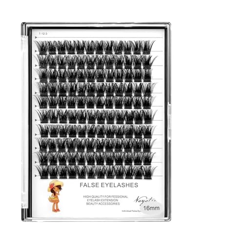Vayator WS-C#-12mm 120pcs D Curl Individual Cluster Eyelashes