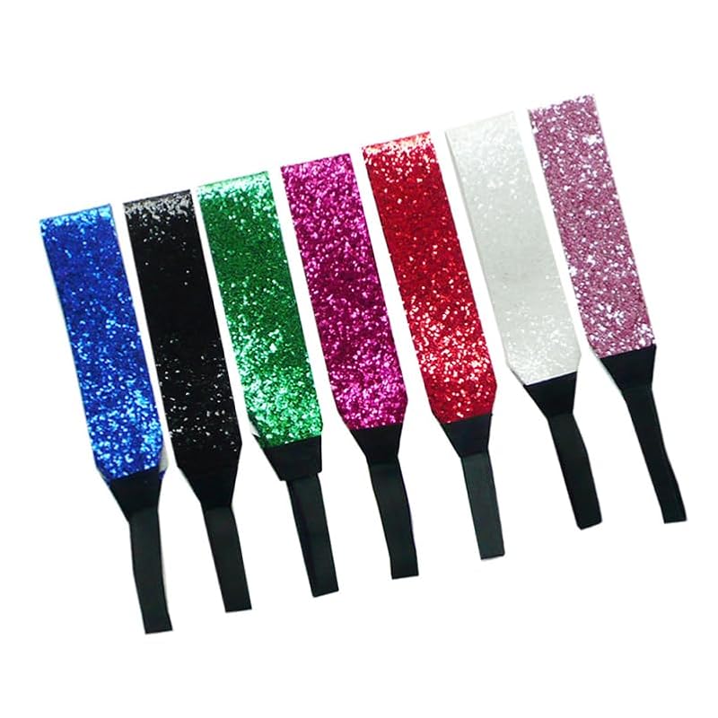 7pcs Sparkly Elastic Hair Bands for Women – Vibrant Headwear