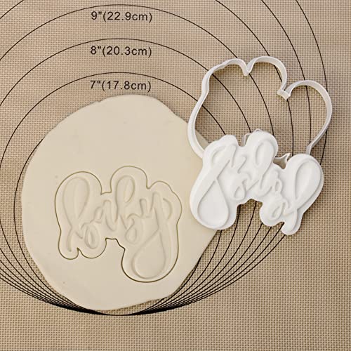 Baby Shower Cookie Cutters Set - 4 Fun Shapes for Baking
