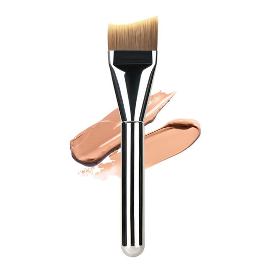 MSQ Foundation Brush - Angled Makeup Brush for Liquid Foundation & Cream Blending | Ultra Thin Design