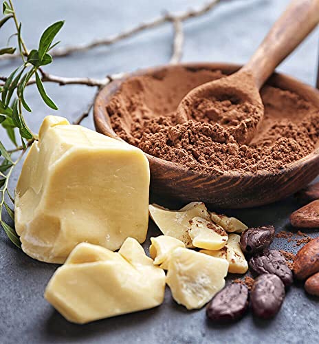 100% Pure Unrefined Cocoa Butter - 4 Ounces for Skin & Hair