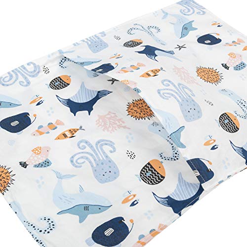ALVABABY Organic Cotton Toddler Pillowcases - 2 Pack, 14x19 in