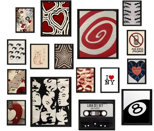 Downtown Girl Room Decor Set of 16 - Y2K Aesthetic Posters