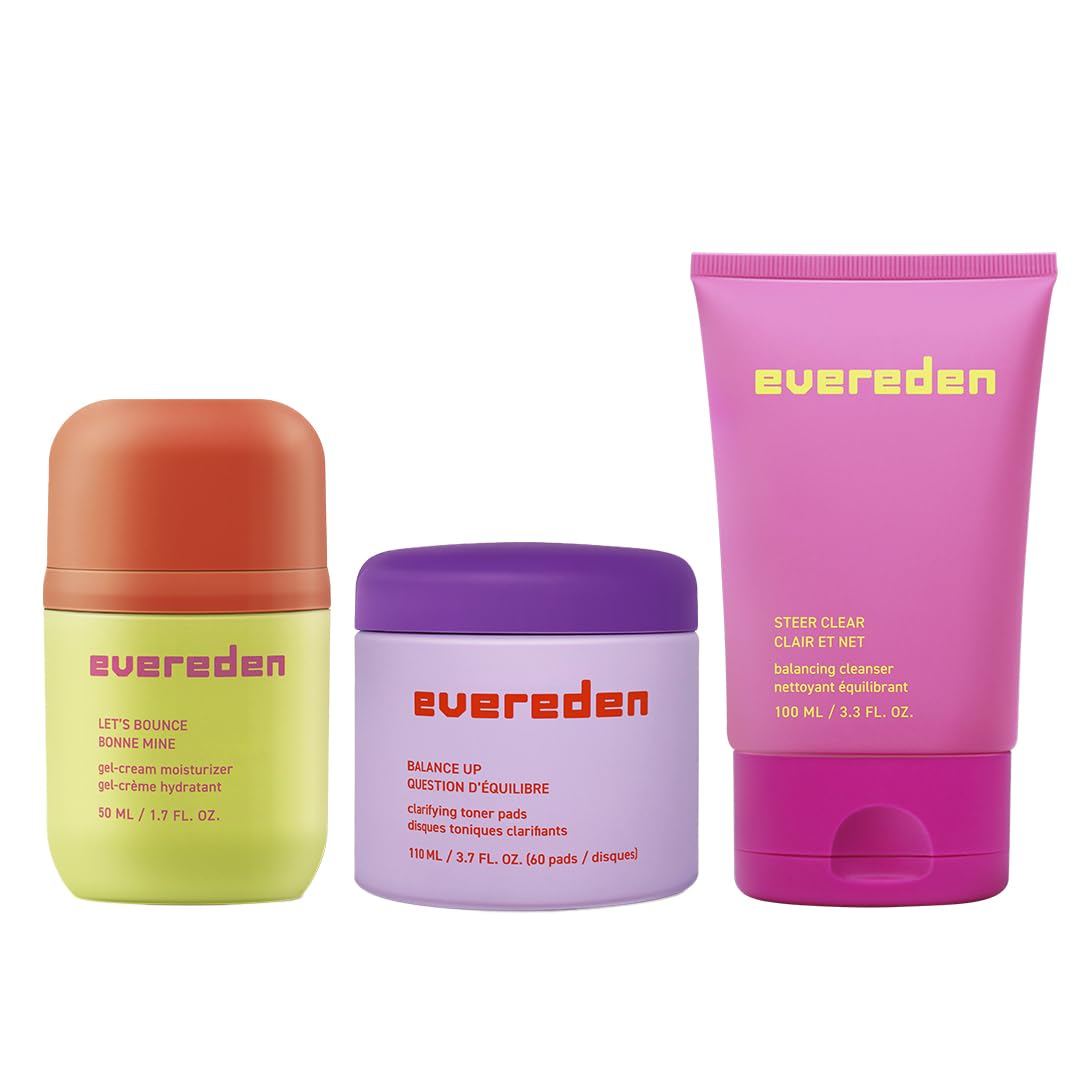 Evereden Gel-Cream for Teens | Light, Non-Greasy Moisturizer - Hydrating, Vegan Skincare for Oily & Pimple-Prone Skin