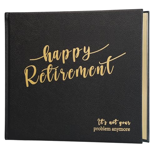 Lankaiva Happy Retirement Guest Book – Memory Keepsake Album