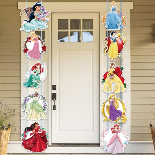 Princess Party Supplies - 10 PCS Door Banner Decorations
