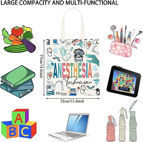 Anesthesia Tech Canvas Tote Bag - Perfect CRNA Gift
