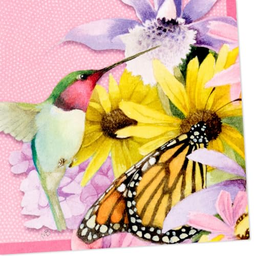 Hallmark Blank Notecards, 20-Pack with Butterfly & Hummingbird Design