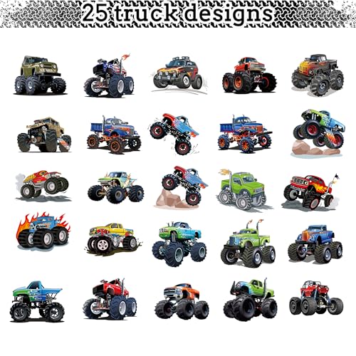 30pcs Monster Truck Hanging Swirls Decorations – Pre-Assembled Birthday Party Decor