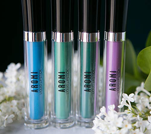 Aromi Matte Liquid Lipstick - Azure Blue Long-Lasting Waterproof Lip Color