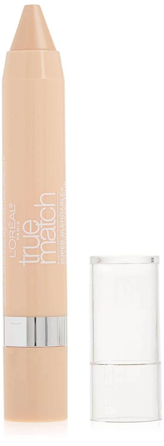 L'Oreal Paris True Match Crayon Concealer - Super-Blendable, Light/Medium Neutral | 0.10 oz (Pack of 2)
