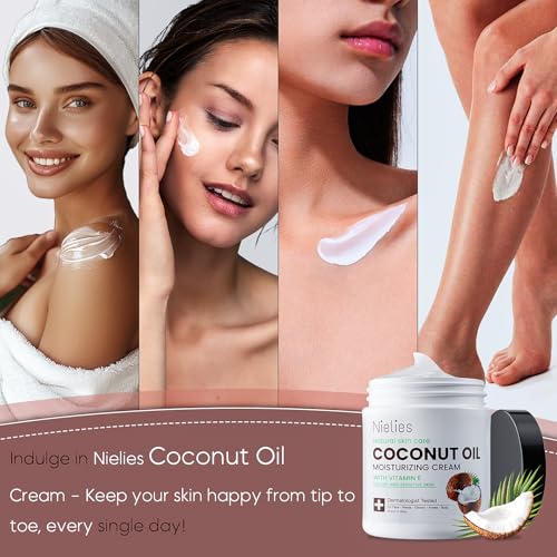 Nielies Coconut Oil Moisturizing Cream for Skin & Body - Variation 1