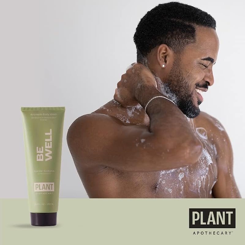 Plant Apothecary Be Well Sulfate-Free Body Wash - Moisturizing Shower Gel with Essential Oils & Vitamin E, B5 - 8.4 fl oz