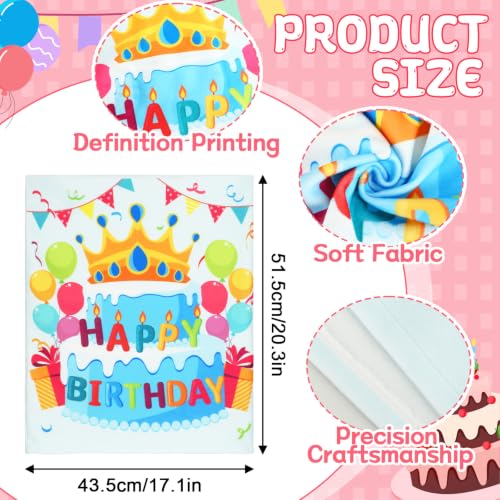 Happy Birthday Chair Covers Set - 2 Pcs Colorful Classroom Decor