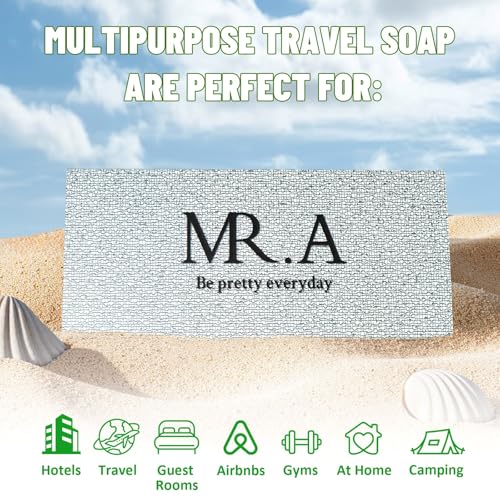 MR.A Fresh 23pcs Travel Size Olive Oil Soap Bars – Tea Tree, Vegan, Cruelty-Free, Hotel Guest Set