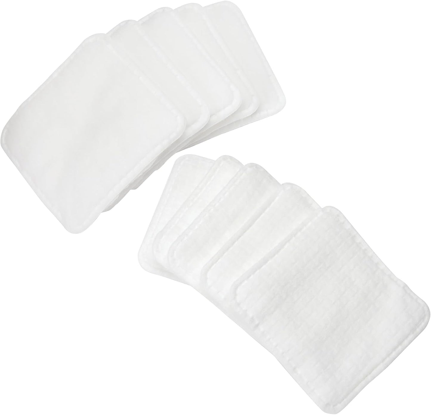 Premium XL Facial Pads - Triple Layered Ultra Soft Disposable Makeup Remover | 100% Vegan, 60-Count