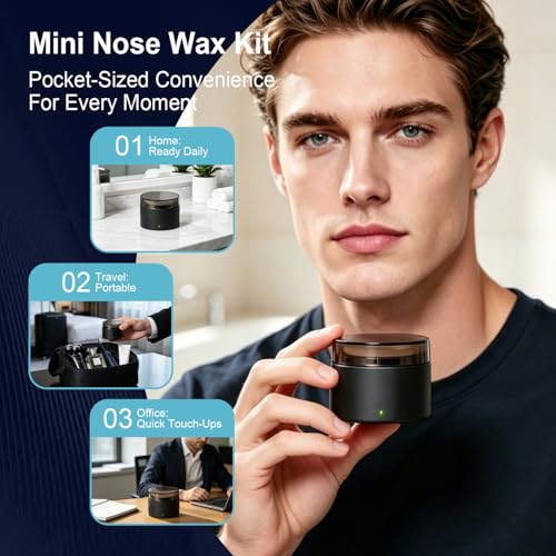 WaxFans Nose Wax Kit for Ear, Nose & Eyebrow Hair Removal