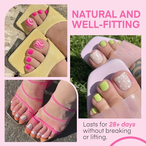 UNA GELLA Square Toe Nail Tips - 216 Pcs, 15 Sizes, Easy DIY