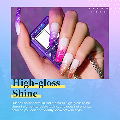 Beetles Glitter Gel Polish Set - 6 Colors UV Soak Off Nail Polish